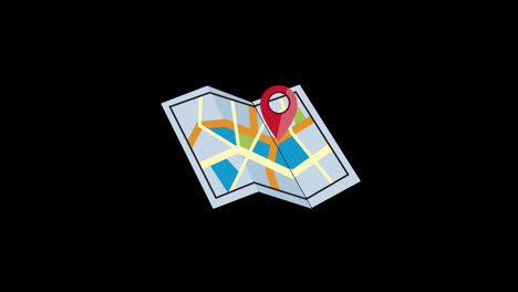 location-pin-and-map-icon-motion-graphics-animation-with-alpha-channel,-transparent-background,-ProRes-444